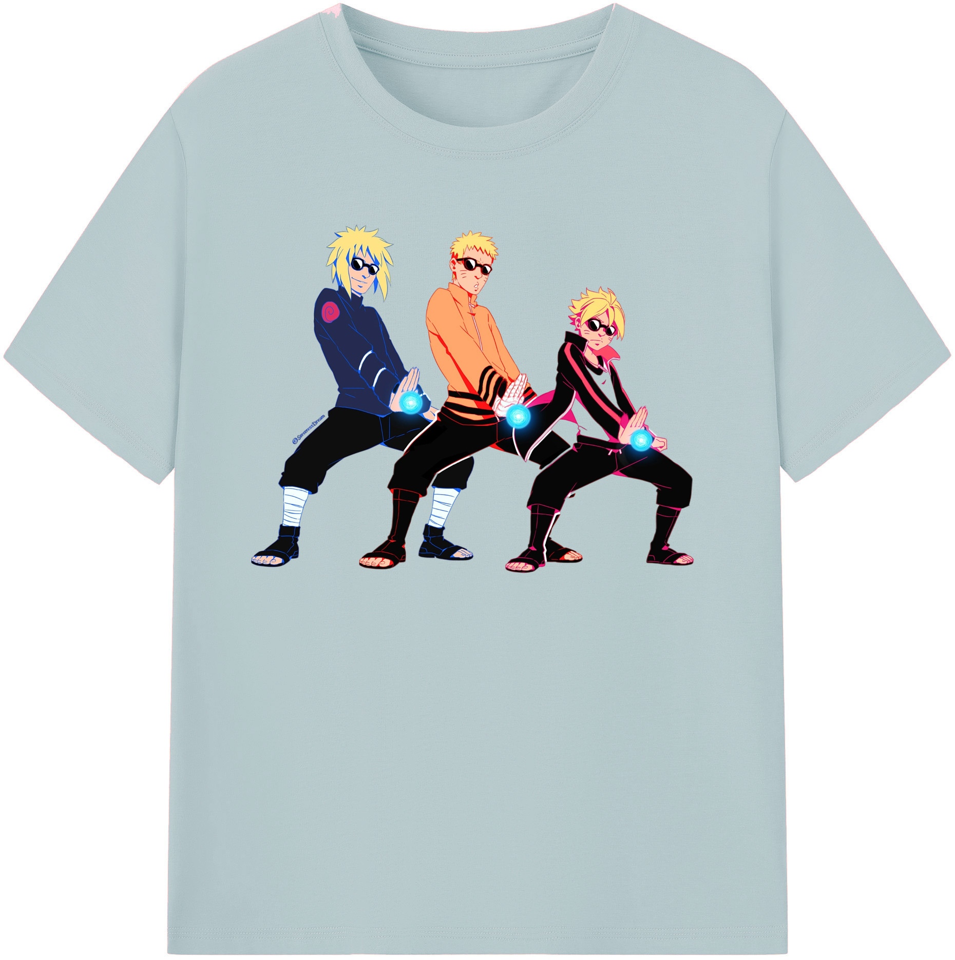 （画像用） NARUTO -ナルト- うずまき ナルト Uzumaki Naruto 綿100％半袖Tシャツ（フロントプリント）